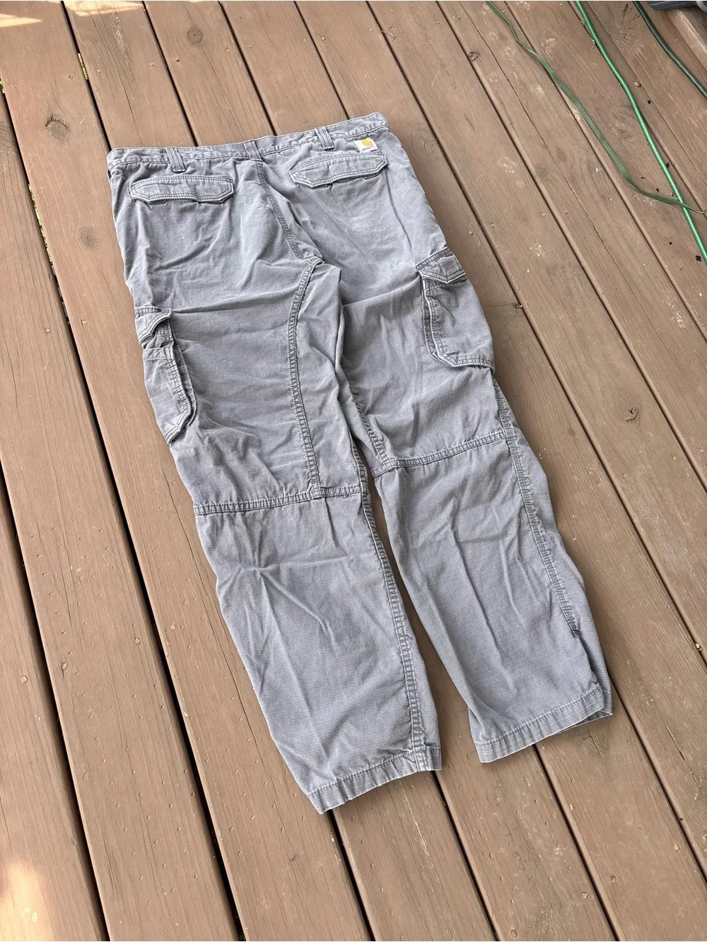 Carhartt Force Mens 40x32 Grey Relaxed Fit Cargo Pants